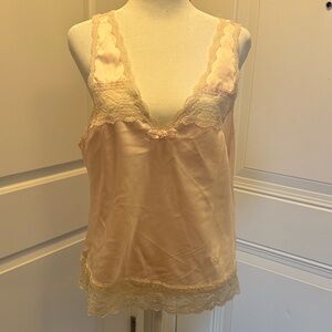 Vintage Cristian Dior Soft Pink Lace Satin Chemise